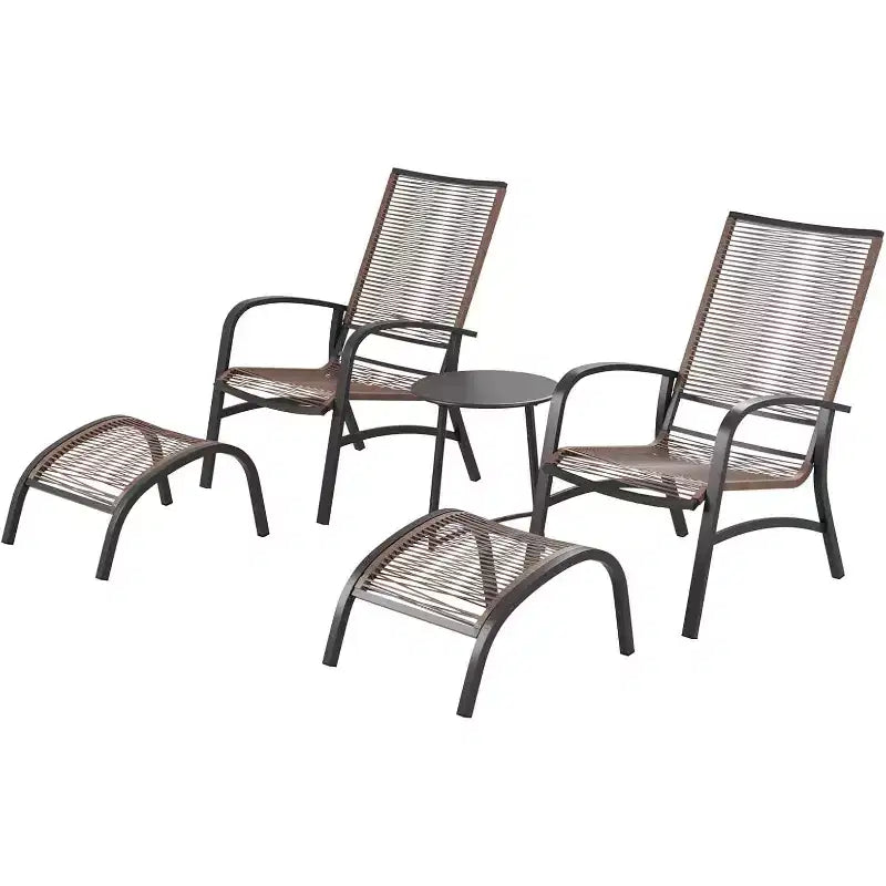 LAUSAINT HOME 5 Piece Patio Conversation Set