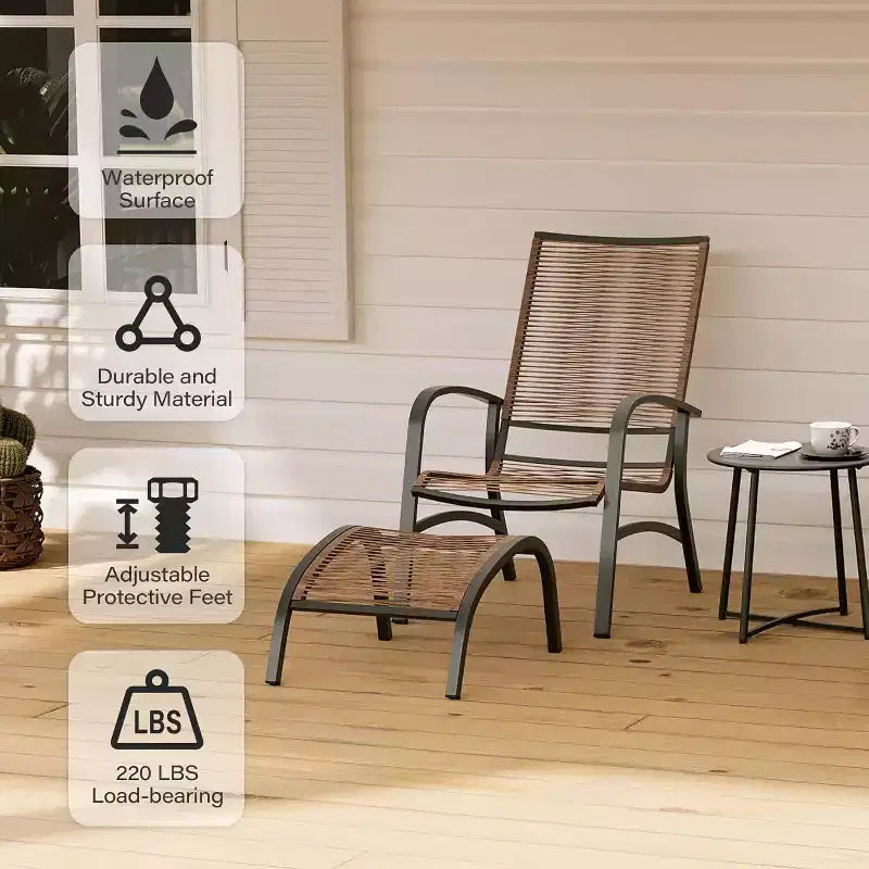 LAUSAINT HOME 5 Piece Patio Conversation Set