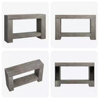 Farmhouse Console Table - 2-Tier Entryway Table with Storage for Living Room, Hallway & Entrance