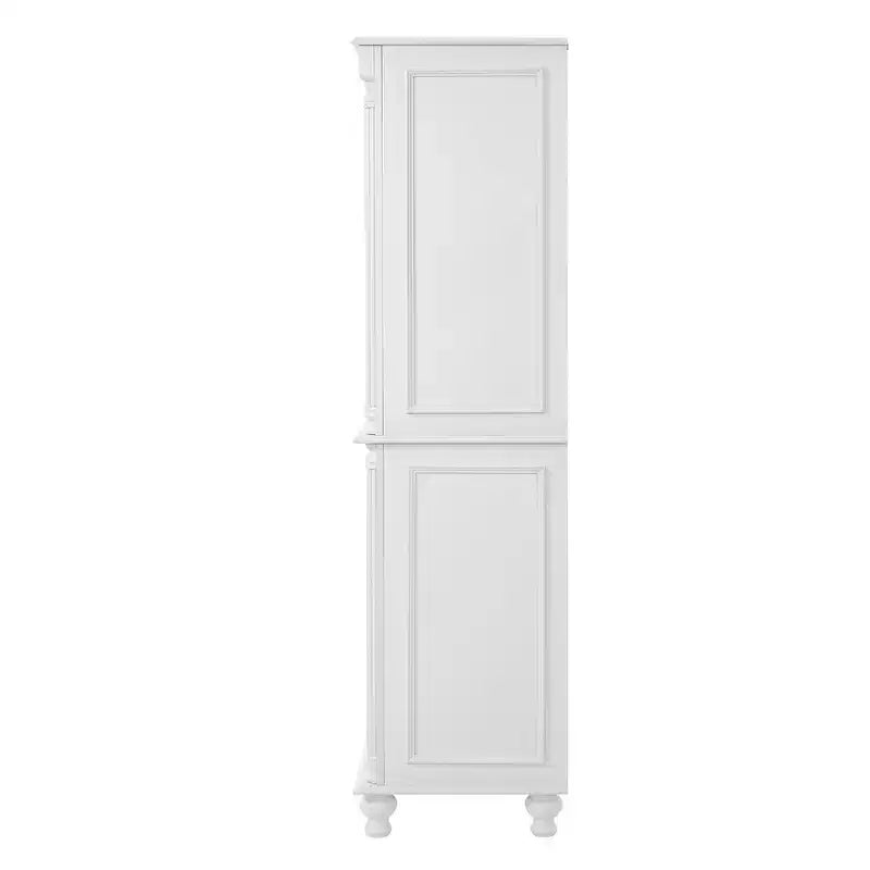 Zeus & Ruta 77.3 in Tall Kitchen Pantry Cabinet with 6 Doors, 5 Drawers, Adjustable Shelves, Freestanding Storage