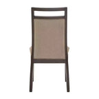 Krista Espresso and Grey Linen Dining Chair (Set of 2) - Brown - iNSPIREQ