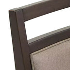 Krista Espresso and Grey Linen Dining Chair (Set of 2) - Brown - iNSPIREQ