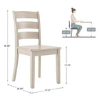 Lexington Ladder Back Wood Dining Chairs (Set of 2) - iNSPIREQ