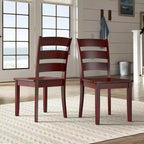 Lexington Ladder Back Wood Dining Chairs (Set of 2) - iNSPIREQ