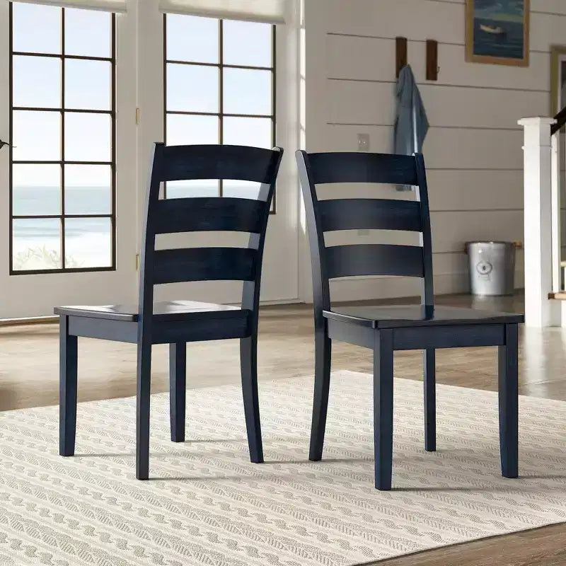 Lexington Ladder Back Wood Dining Chairs (Set of 2) - iNSPIREQ