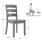 Lexington Ladder Back Wood Dining Chairs (Set of 2) - iNSPIREQ