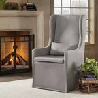 Walton Park Slipcovered Wingback Parson Chair - iNSPIREQ