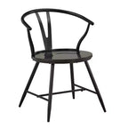 Norfolk Wishbone Back Metal Side Chair with Wood Seat (Set of 2) - iNSPIREQ