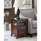 HomeStock Rectangle Wood Table Top End Table 1 -piece