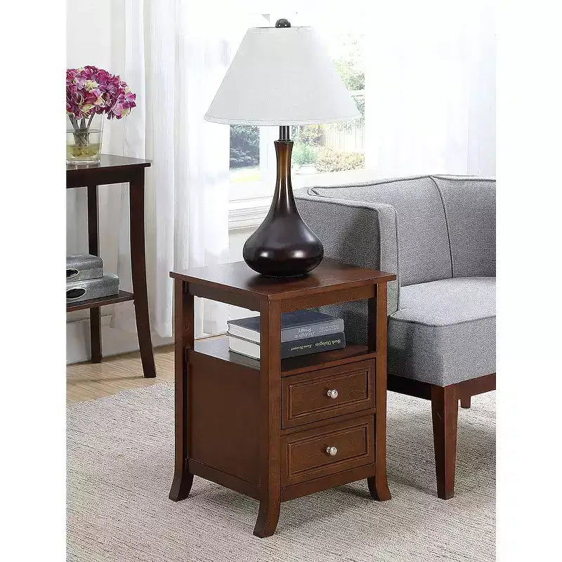 HomeStock Rectangle Wood Table Top End Table 1 -piece
