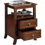 HomeStock Rectangle Wood Table Top End Table 1 -piece