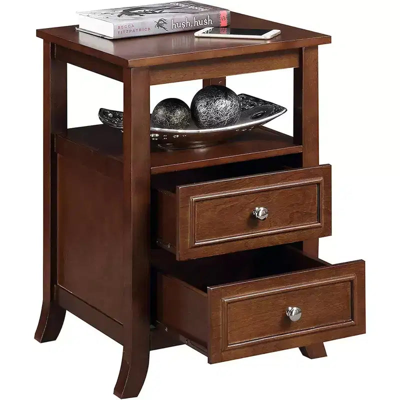 HomeStock Rectangle Wood Table Top End Table 1 -piece