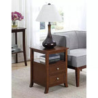 HomeStock Rectangle Wood Table Top End Table 1 -piece