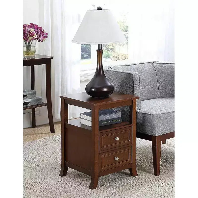 HomeStock Rectangle Wood Table Top End Table 1 -piece
