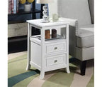 HomeStock Rectangle Wood Table Top End Table 1 -piece