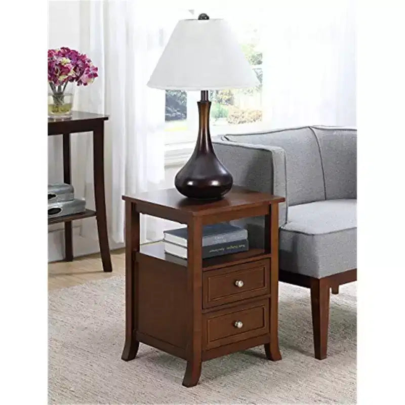 HomeStock Rectangle Wood Table Top End Table 1 -piece