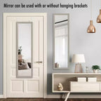 Americanflat 15x51 Over The Door Mirror - Hanging Full Length Mirrors with Engineered Wood - Modern Mirror for Bedroom - Mirrors for Wall Display