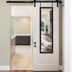 Americanflat 15x51 Over The Door Mirror - Hanging Full Length Mirrors with Engineered Wood - Modern Mirror for Living Room - Mirrors for Wall Display