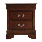HomeStock Rectangle Wood Nighstand For Living Room and Bedroom