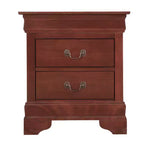 HomeStock Rectangle Wood Nighstand For Living Room and Bedroom