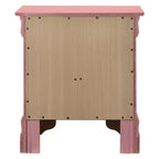 HomeStock Rectangle Wood Nighstand For Living Room and Bedroom