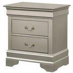 HomeStock Rectangle Wood Nighstand For Living Room and Bedroom