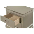 HomeStock Rectangle Wood Nighstand For Living Room and Bedroom
