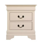 HomeStock Rectangle Wood Nighstand For Living Room and Bedroom