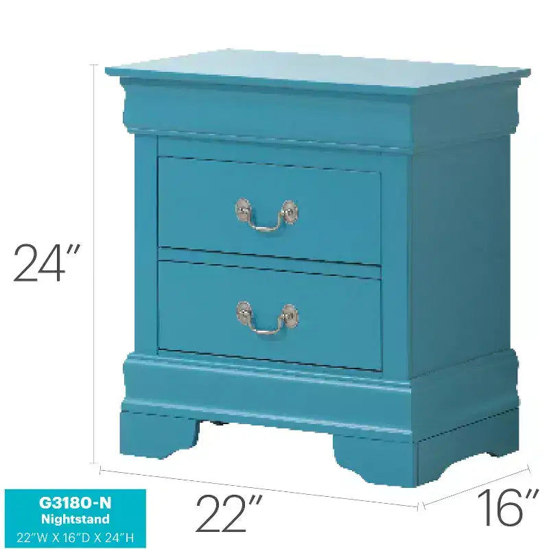 HomeStock Rectangle Wood Nighstand For Living Room and Bedroom