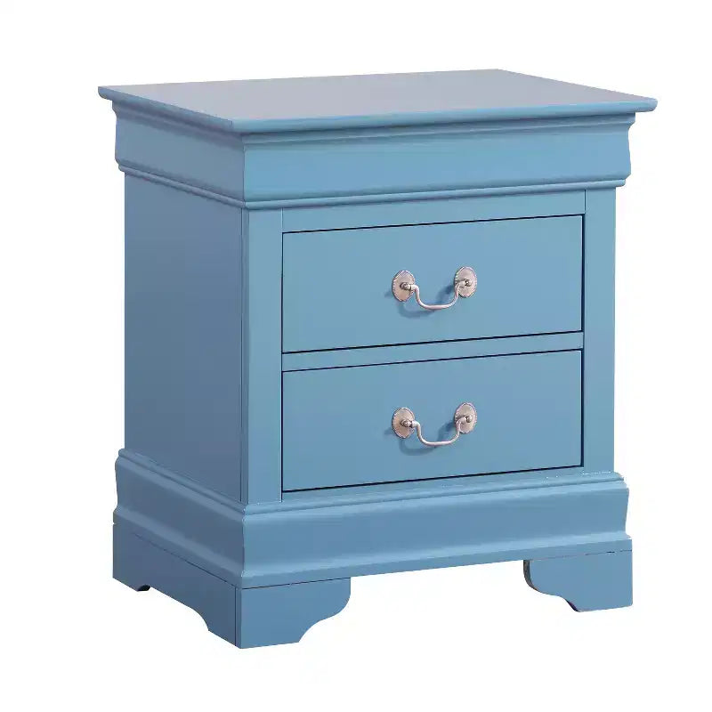 HomeStock Rectangle Wood Nighstand For Living Room and Bedroom
