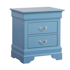 HomeStock Rectangle Wood Nighstand For Living Room and Bedroom