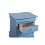 HomeStock Rectangle Wood Nighstand For Living Room and Bedroom