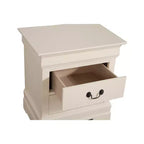 HomeStock Rectangle Wood Nighstand For Living Room and Bedroom