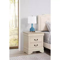 HomeStock Rectangle Wood Nighstand For Living Room and Bedroom