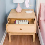 Elio/Rattan 2 Drawer Nightstand