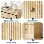 5-Drawer Bedroom Dresser, Upright Wooden Wardrobe, with Metal Handles, Suitable for Apartments, Bedrooms, Living Rooms, and Dining Rooms