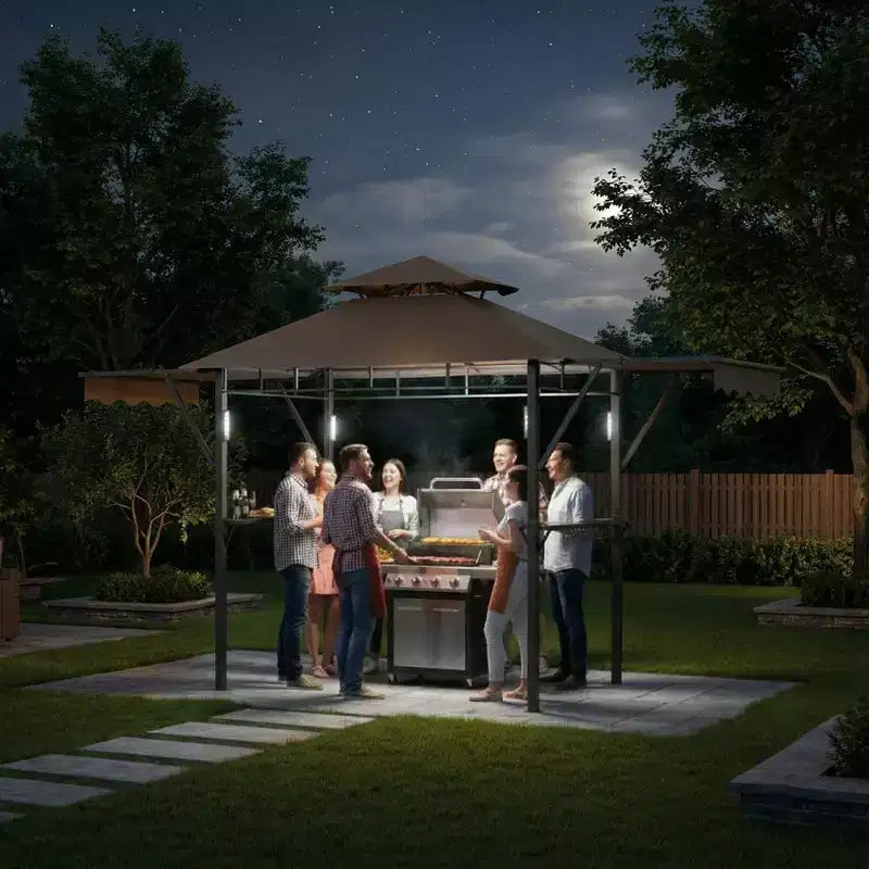 Durable Canopy Shelter for Outdoor Patio  Grill Gazebo for Backyard BBQ, Weather-Resistant Construction, Easy Setup