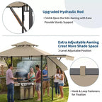 Durable Canopy Shelter for Outdoor Patio  Grill Gazebo for Backyard BBQ, Weather-Resistant Construction, Easy Setup
