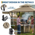 Durable Canopy Shelter for Outdoor Patio  Grill Gazebo for Backyard BBQ, Weather-Resistant Construction, Easy Setup