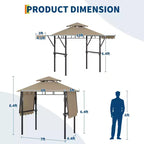 Durable Canopy Shelter for Outdoor Patio  Grill Gazebo for Backyard BBQ, Weather-Resistant Construction, Easy Setup