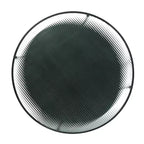 GDFStudio Carson Modern 2-Piece Metal Round Coffee Table and End Table Set with Glass Top
