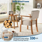 Modern Accent Chair with Wood Frame for Living Room, Bedroom and Dining Room