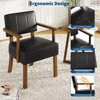 Modern Accent Chair with Wood Frame for Living Room, Bedroom and Dining Room