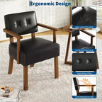 Modern Accent Chair with Wood Frame for Living Room, Bedroom and Dining Room