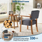 Modern Accent Chair with Wood Frame for Living Room, Bedroom and Dining Room
