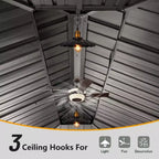Clihome 12'x 20' Hardtop Gazebo Grey - Aluminum Frame Double Roof with Curtains & Netting