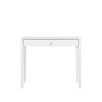 White Makeup Vanity Desk Dressing Table with Drawer, Compact Office Writing Desk Storage Entryway Console Table (Only Table included) - ModernLuxe