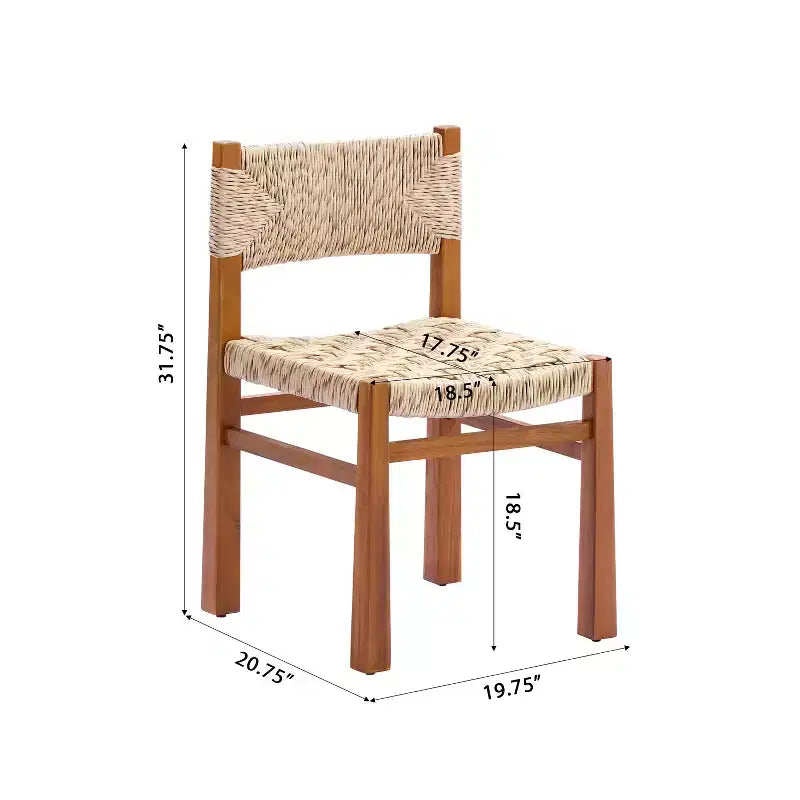 Christopher Knight Home Zorica 3 Piece Outdoor Rustic Woven Wicker Acacia Wood Dining Set