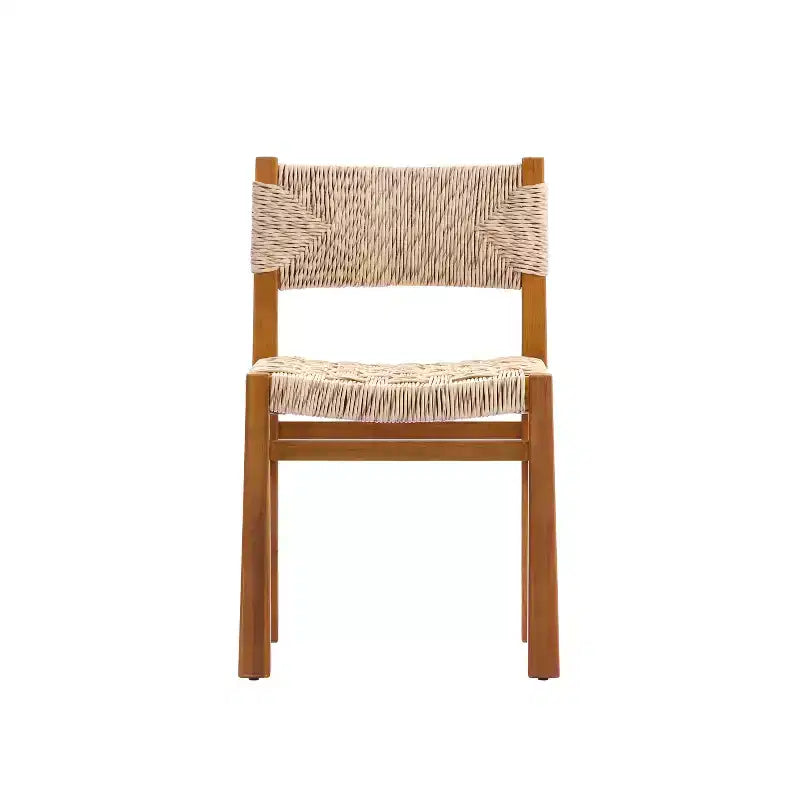 Christopher Knight Home Zorica 3 Piece Outdoor Rustic Woven Wicker Acacia Wood Dining Set