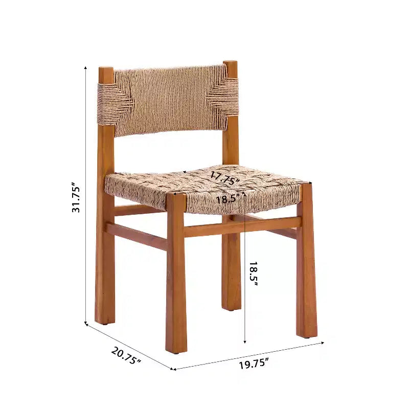 Christopher Knight Home Zorica 3 Piece Outdoor Rustic Woven Wicker Acacia Wood Dining Set